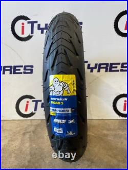 120 70 17 & 190 50 17 Michelin Road 5 Tl 2ct Motorcycle Tyres Matched Pair