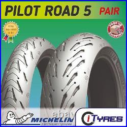 120 70 17 & 190 55 17 Michelin Road 5 Tl 2ct Motorcycle Tyres Matched Pair