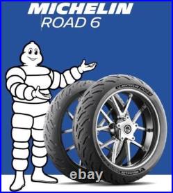 120/70 ZR17 (58W) TL & 190/50 ZR17 (73W) TL Michelin Road 6 Motorcycle Tyre Pair
