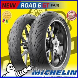 120/70zr17 & 180/55zr17 Michelin Road 6 Gt Tl Motorcycle Tyres Matched Pair