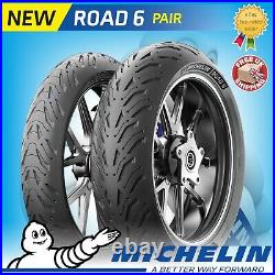 120/70zr17 & 180/55zr17 Michelin Road 6 Tl Motorcycle Tyres Matched Pair