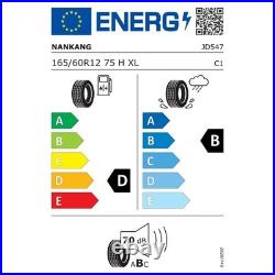 165 60 12 NANKANG AR-1 Brand New SEMI SLICK ROAD LEGAL TRACK TYRE 165 60 12