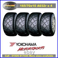 165/70/10 1657010 Yokohama Advan A032R Tyres Track Day/Race/Road x 4 PCS