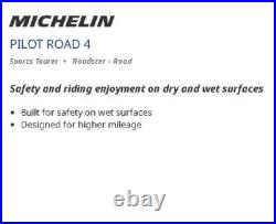 180/55 ZR17 (73W) TL Michelin Pilot Road 4 Sports Touring Rear Motorcycle Tyre