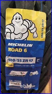 180/55zr17 Michelin Road 6 Tl Motorcycle Motorbike Tyre 180 55 17