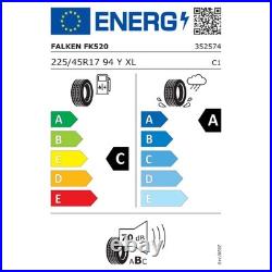 1 x 225/45/17 94Y XL Falken Azenis FK520 High Performance Road Tyre 225 45 17