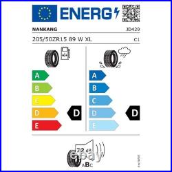 1 x Nankang 205/50/15 89W AR-1 Semi Slick Road Legal Track Day Tyre 2055015