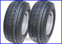 20.5x8-10 trailer wheels 4ply high speed road legal tyres, 4 stud rim set of 2
