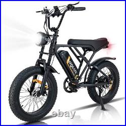 20 Electric Bike 5OOW 48V 15Ah Mountain Bike 4.0 Fat Tyre Off road E-bike Adult