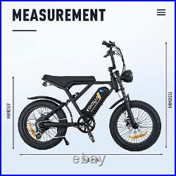 20 Electric Bike 5OOW 48V 15Ah Mountain Bike 4.0 Fat Tyre Off road E-bike Adult