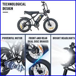 20 Electric Bike 5OOW 48V 15Ah Mountain Bike 4.0 Fat Tyre Off road E-bike Adult