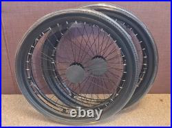 22 Vigeo Off Road Wheelchair Wheels with CST Jet Tyres & 105mm Axle Pins 1 Pair