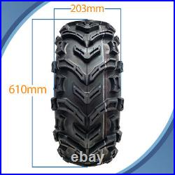 24x10.00-11 & 24x8.00-11 ATV Quad Tyres 6ply P3128 E-Mark Road Legal (Set of 4)