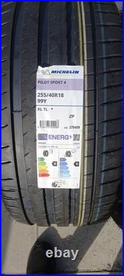 255 40 18 Michelin Pilot Sport 4 zp x2 DOT 0126 runflat