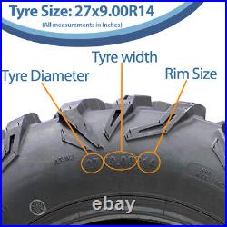 27x11.00R14 & 27x9.00R14 ATV 6ply Tyres OBOR Cypress Road Legal (Set of 2 & 2)