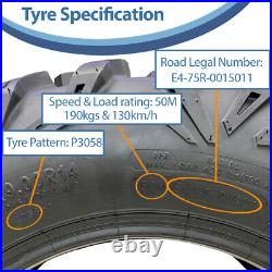 27x11.00R14 & 27x9.00R14 ATV 6ply Tyres OBOR Cypress Road Legal (Set of 2 & 2)