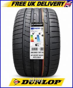 295/35R21 Dunlop Sport Maxx RT2 SUV 107Y XL 295 35 21 2953521 2022 dot A in wet