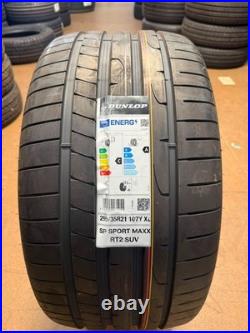 295/35R21 Dunlop Sport Maxx RT2 SUV 107Y XL 295 35 21 2953521 2022 dot A in wet