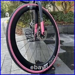 2PCS Road Bicycle Tires Puncture Resistant Athletic Pink Tire 700 X 25C INNOVA