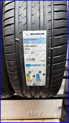 2X235/45R21 101Y XL MO Michelin Pilot Sport 4 SUV Tyre Dot 2021 &