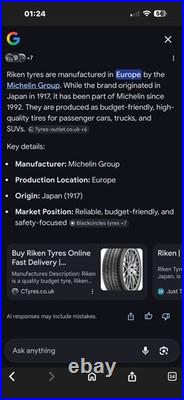 2X 215/65/ R 17 (99V) M+S RIKEN 4X4 ROAD 701 Dot2021 Made By Michelin