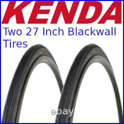 2 PACK CLASSIC KENDA K35 Black wall 27 x 1- 1/4 Road Bike Tire Fixed Gear 27