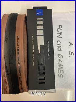 2 X Schwalbe One Race Guard 700 x 28c Bronze wall folding Tubeless Race tyres