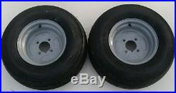 2 X Trailer Wheels And Tyres 20.5 X 8.0-10 Atv On Road / Off Road 4 Pcd, 4 Ply