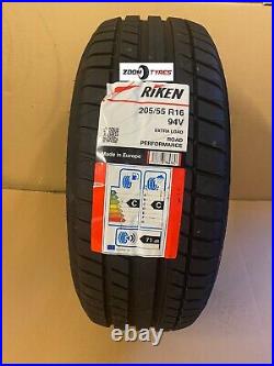 2 X Tyres Riken 205 55 16 XL 94v Made By Michelin Tyres Road Performance 2055516