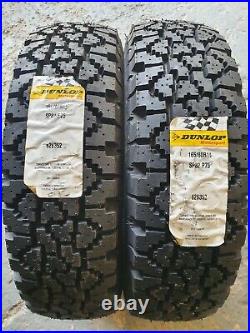 2 x 165/80/14 dunlop sp82 /gravel tyres/winter tyres/road rally tyres/rally