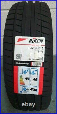2 x 195/55 R16 Riken (By Michelin) Road Performance 87V 195 55 16 -TWO TYRES