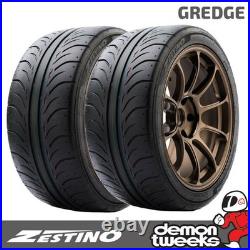 2 x 205/45/17 Zestino Gredge 07R Medium Semi Slick Road Legal Track Day Tyres