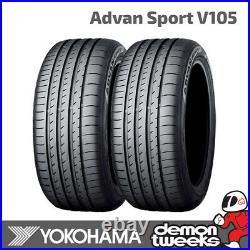 2 x 215/45/17 91Y (2154517) Yokohama Advan Sport V105 Performance Road Tyres