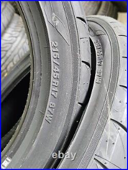 2 x 215 45 R17 87W 2154517 Yokohama Track Day Road Advan Neova AD08RS Tyres x2