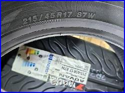 2 x 215 45 R17 87W 2154517 Yokohama Track Day Road Advan Neova AD08RS Tyres x2