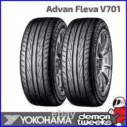 2 x 225/40/18 R18 92W XL Yokohama Advan Fleva V701 Road Track Day Tyres- 2254018