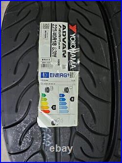 2 x 225 40 R18 88W 2254018 Yokohama Track Day Road Advan Neova AD08RS Tyres