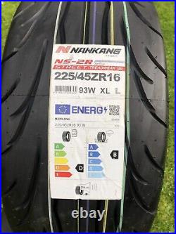 2 x 225/45 ZR16 Nankang NS-2R 93w XL E-Marked Semi-Slick Road Legal Track Tyres