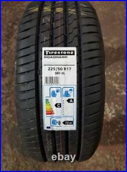 2 x 225 50 17 Firestone Road Hawk 98Y Extra Load New Tyres Free Delivery