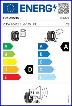 2 x 235 45 R17 97W 2354517 YOKOHAMA Track Race Road Advan A052 Tyres