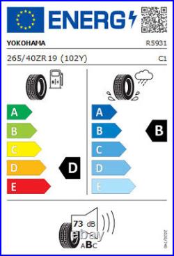 2 x 265 40 R19 102Y 2654019 YOKOHAMA Track Race Road Advan A052 Tyres 2 x 265 40 R19 102Y 2654019 YOKOHAMA Track Race Road Advan A052 Tyres