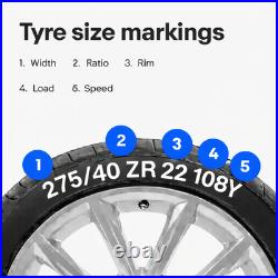 2 x 275/40ZR22 108Y XL ACCELERA SUV 4X4 TYRES 275 40 22 EXTRA LOAD 275/40R22