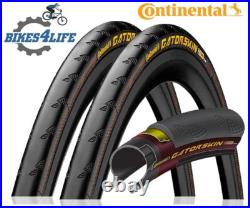 2 x Continental Gatorskin Wire Bead Road Bike Tyres 700 x 28c