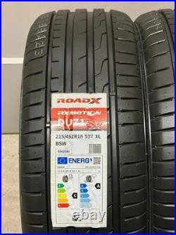 2 x NEW 215 45 18 93Y XL Roadx RXMotion DU71 Budget Tyres