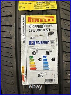 2 x NEW 235 50 19 99V XL Pirelli Scorpion Verde SI Seal Inside Tyres r19