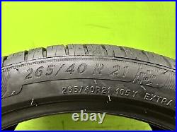 2 x Nearly NEW 265 40 21 105Y XL Michelin Pilot Sport 4 SUV Tyres r21