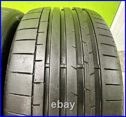 2 x Nearly NEW 285 40 22 110Y XL AO Continental Sport Contact 6 AO Tyres 7.5mm 2 x Nearly NEW 285 40 22 110Y XL AO Continental Sport Contact 6 AO Tyres 7.5mm
