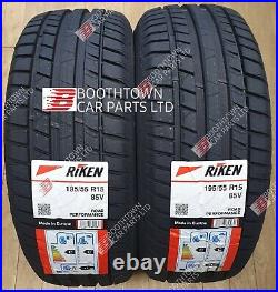 2 x RIKEN 195 55 15 85V ROAD PERFORMANCE MADE BY MICHELIN TYRES 1955515 V RATED