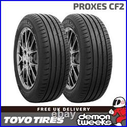 2 x Toyo 185 55 16 87H TL XL Proxes CF2 High Performance Road Tyres 1855516
