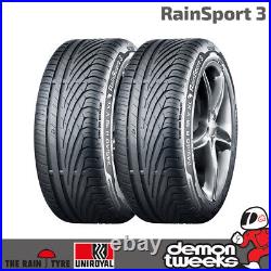 2 x Uniroyal RainSport 3 Performance Road Tyres 225 45 17 91V